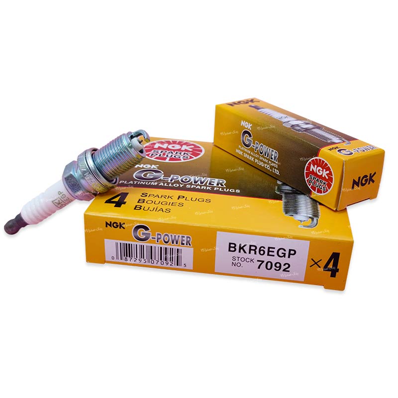 شمع سوزنی پایه کوتاه ان جی کی مدل NGK BKR6EGP 7092 ژاپن